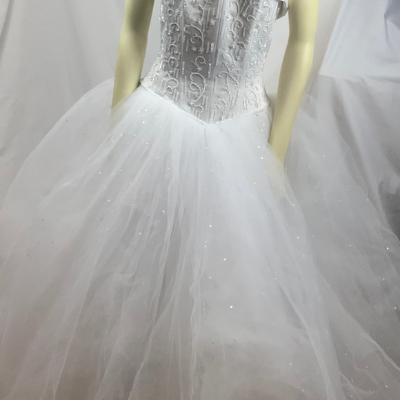 Michael Angelo wedding dress gown size 10 White! - Picture 7 of 8